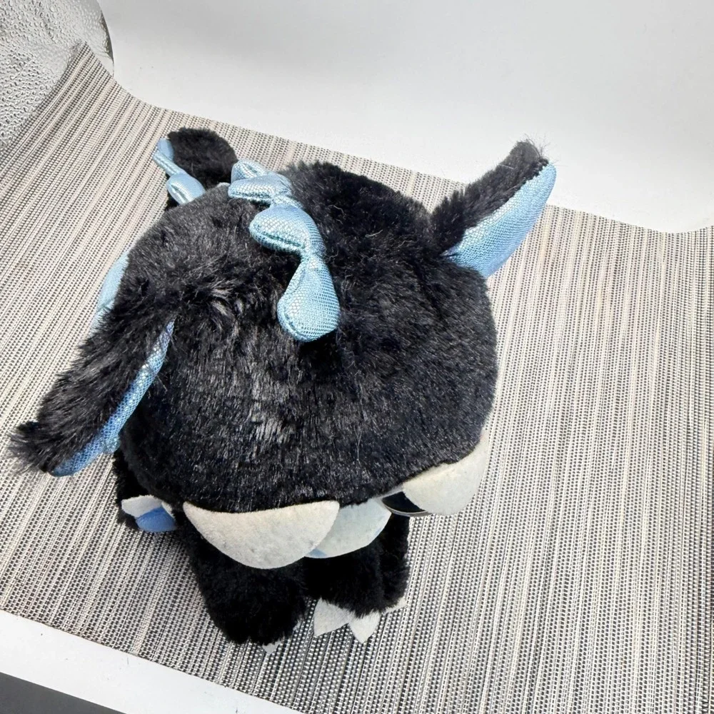 Feisty Pets Dark Night Dragon Plush 8in Black Blue Rare Limited Edition 2019 WMC
